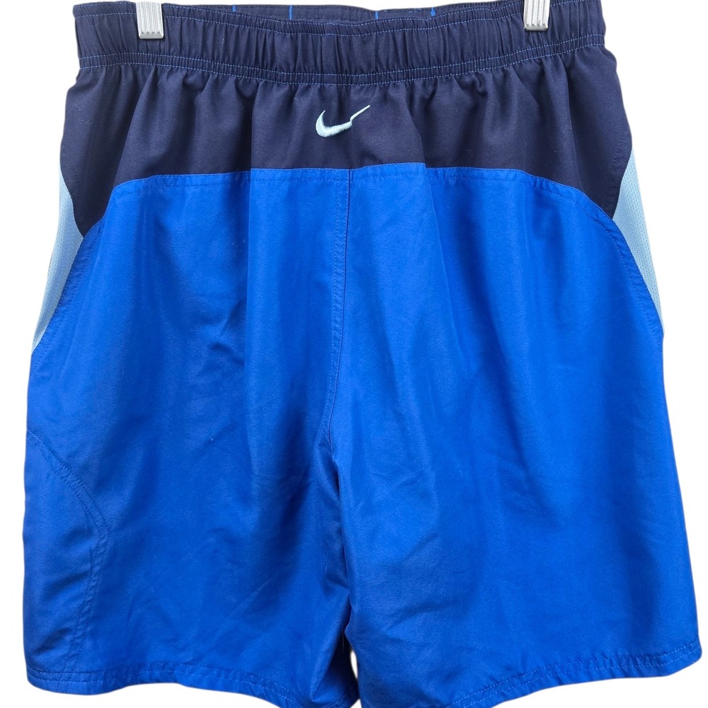 Nike Mens Blue Athletic Swim Shorts Polyester Mesh Lined Size M - Picture 2 of 10